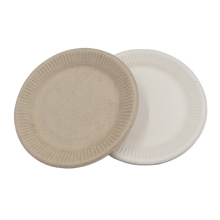 Assiettes à dîner en bagasse jetables biodégradables écologiques de 9 pouces